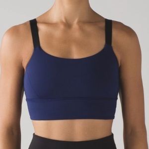🍋LULULEMON🍋 unpadded "both ways" adjustable strap sports bra in hero blue 2016